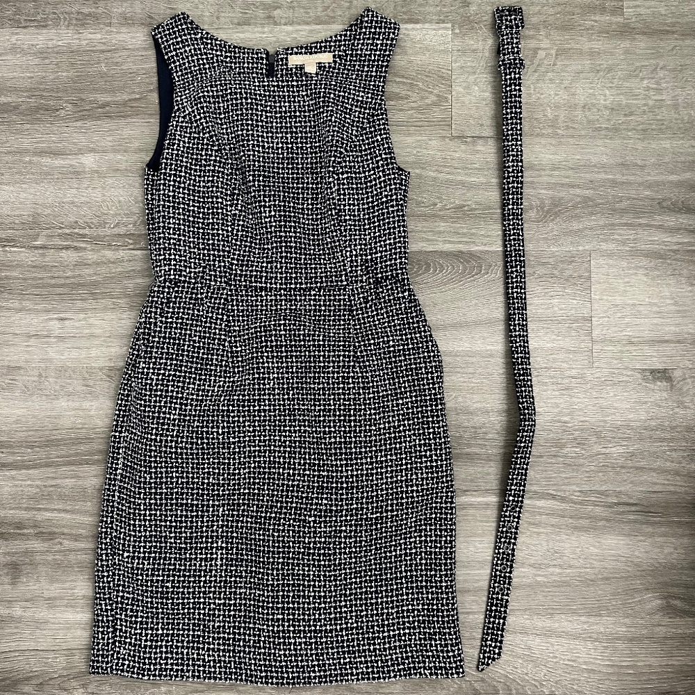 Banana Republic Navy and White Dress